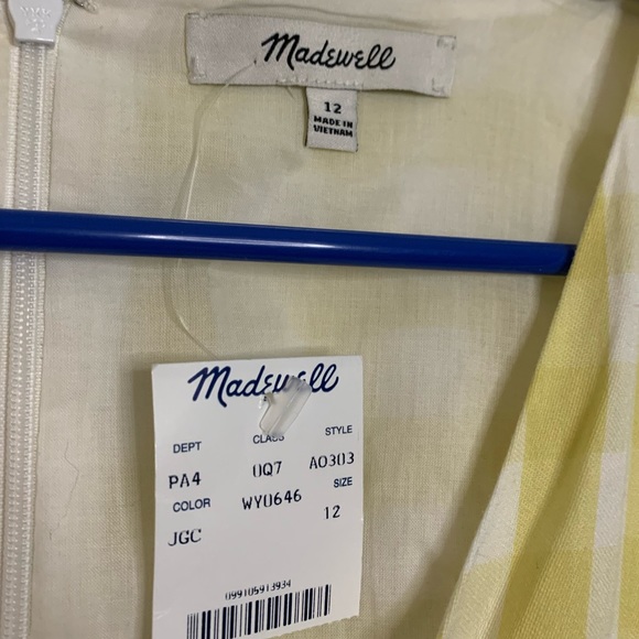 Madewell Dolman-Sleeve Tie-Waist Midi Dress in Gingham Check - Picture 6 of 8